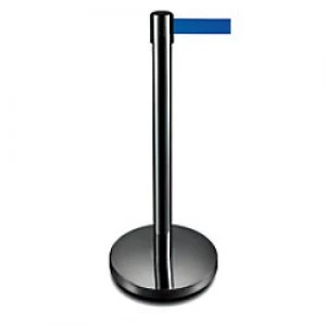 Image of GPC Belt Barrier Black Post & Blue Belt