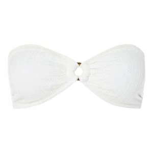 image of Vero Moda Freedom Bandeau Bikini Top - 16 SNOW WHITE