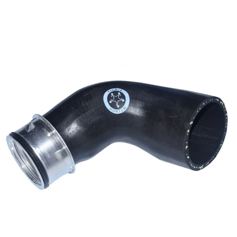 Image of HORTUM 144298 Turbocharger Hose with quick coupling, Rubber with fabric lining Rubber with fabric lining Charger Intake Hose (3314)