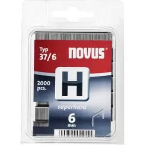 Image of Type 37 fine wire staples 2000 pc(s) Novus 105108500 Dimensions (L x W) 6mm x 10.6 mm