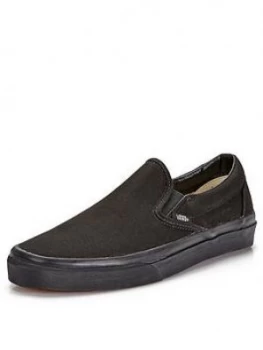 Image of Vans Classic Slip-On Plimsolls, Black, Size 12, Men
