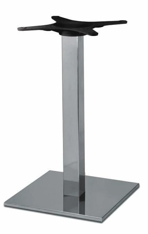 Image of netfurniture Zuton Square Inox Table Base Silver unisex
