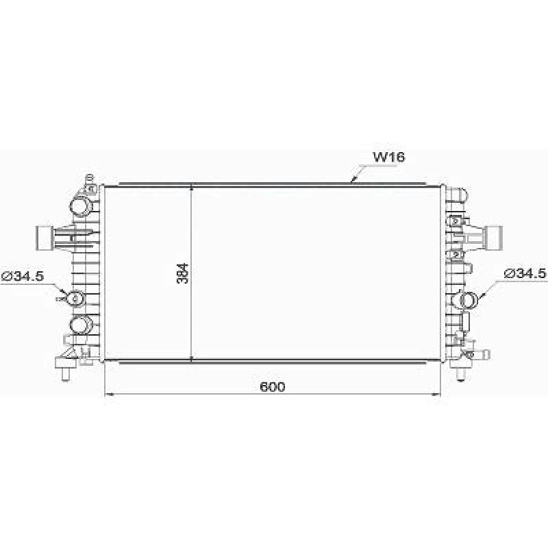 Image of Engine radiator DIEDERICHS DCM2700