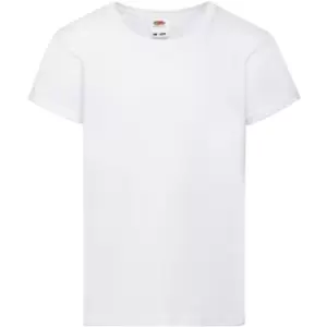 Image of Fruit Of The Loom Girls Childrens Valueweight Short Sleeve T-Shirt (12-13) (White)