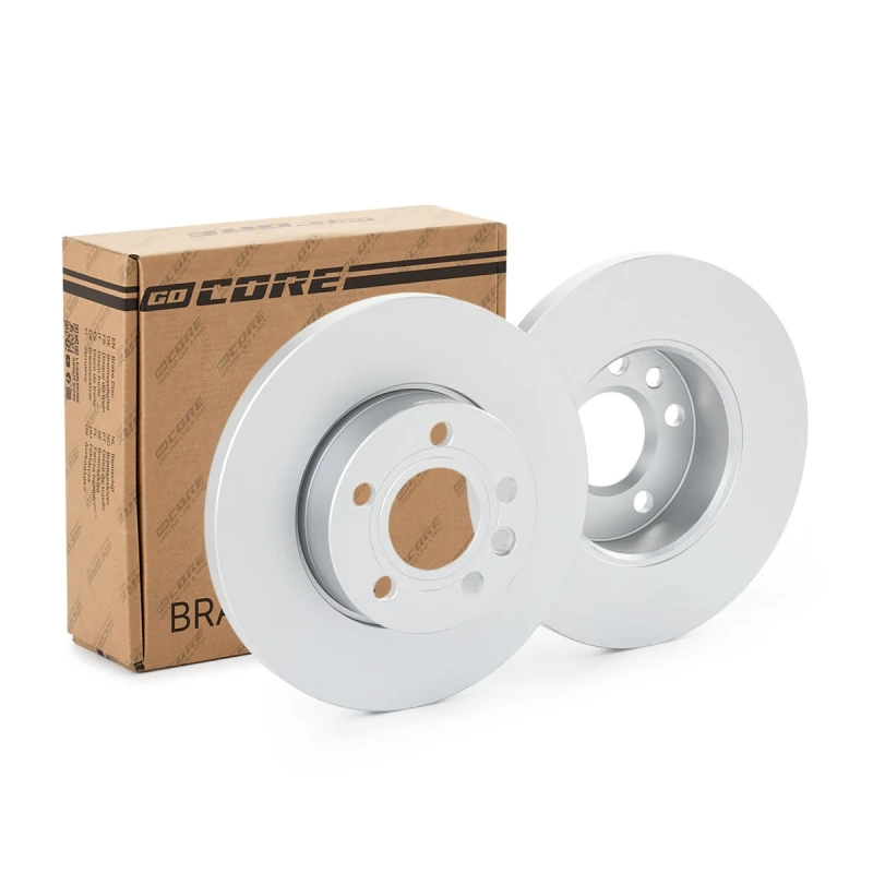 Image of goCORE GCH20651 Brake disc Front Axle, Solid, Cast Iron, Coated, without bolts/screws Cast Iron Brake Disc (82)