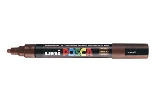 Posca PC-5M Brown Single Marker Pen PK1