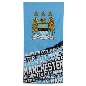 Image of Team Velour Towel - Man City