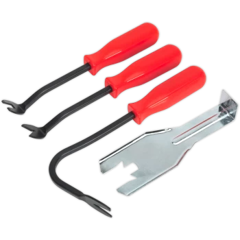 Image of Sealey 4 Piece Trim Clip Removal Tool Kit