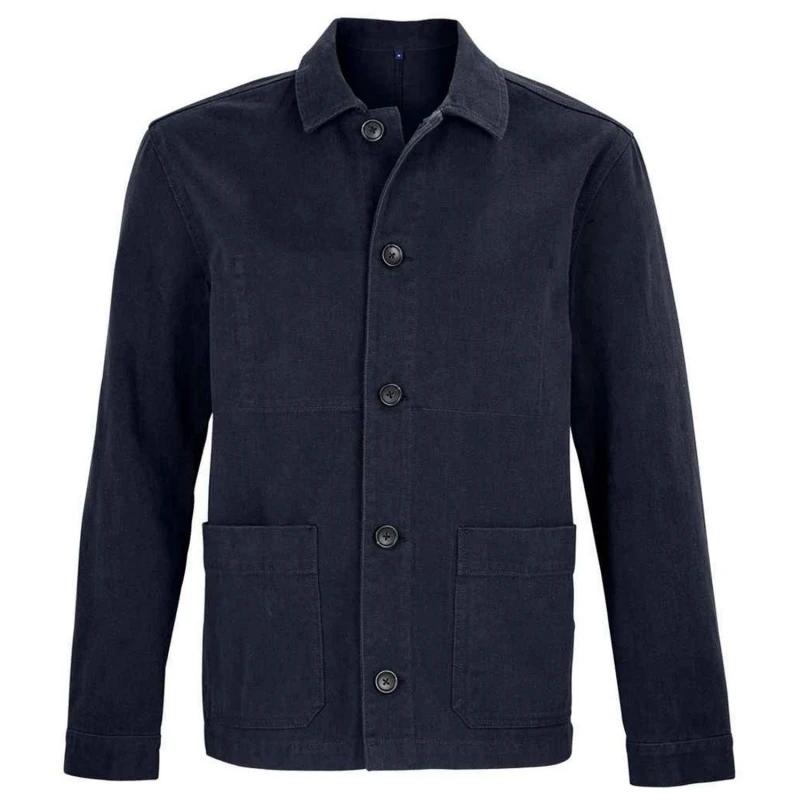 Image of NEOBLU Mens Mael Utility Jacket in Dark Blue Size: Medium Dark Blue Male M