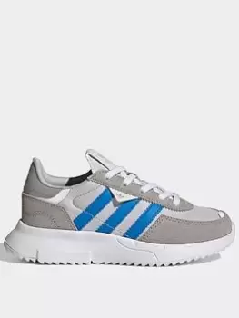 Image of adidas Originals Kids Retropy F2 - Grey/White, Grey/Blue, Size 11