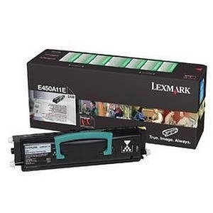 image of Lexmark E450A11E Black Laser Toner Ink Cartridge