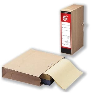 image of 5 Star Office Foolscap Storage Bag with Dust Flap 102mm Capacity 356x248mm Pack of 25 2017 Mailer