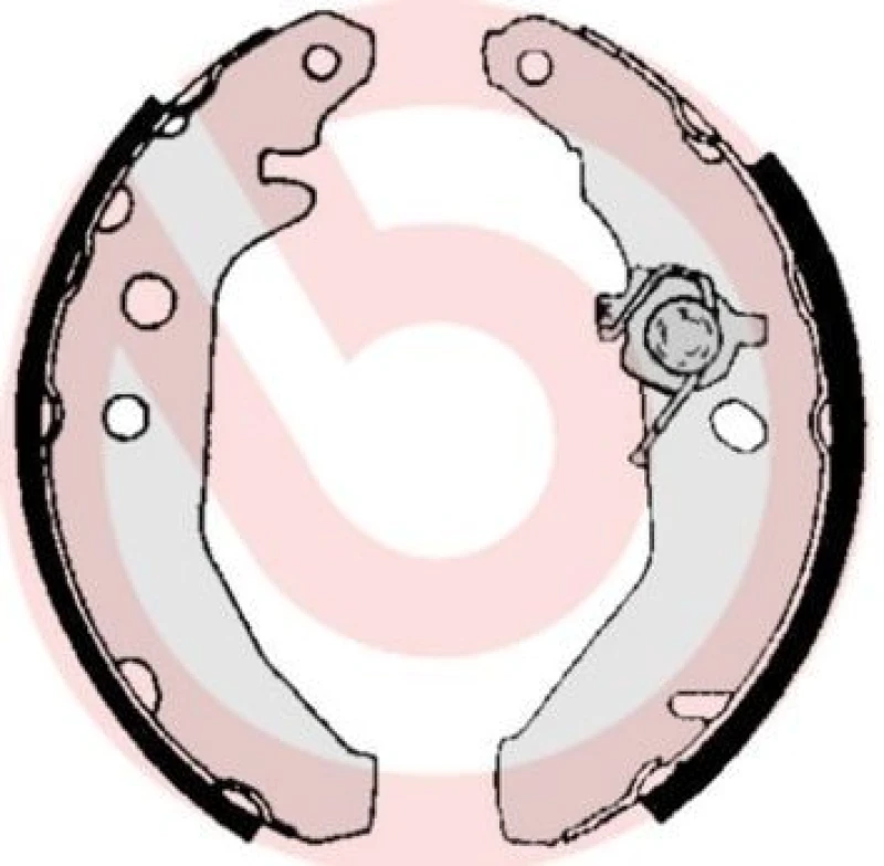 Image of BREMBO Brake Shoe Set BREMBO S 24 516