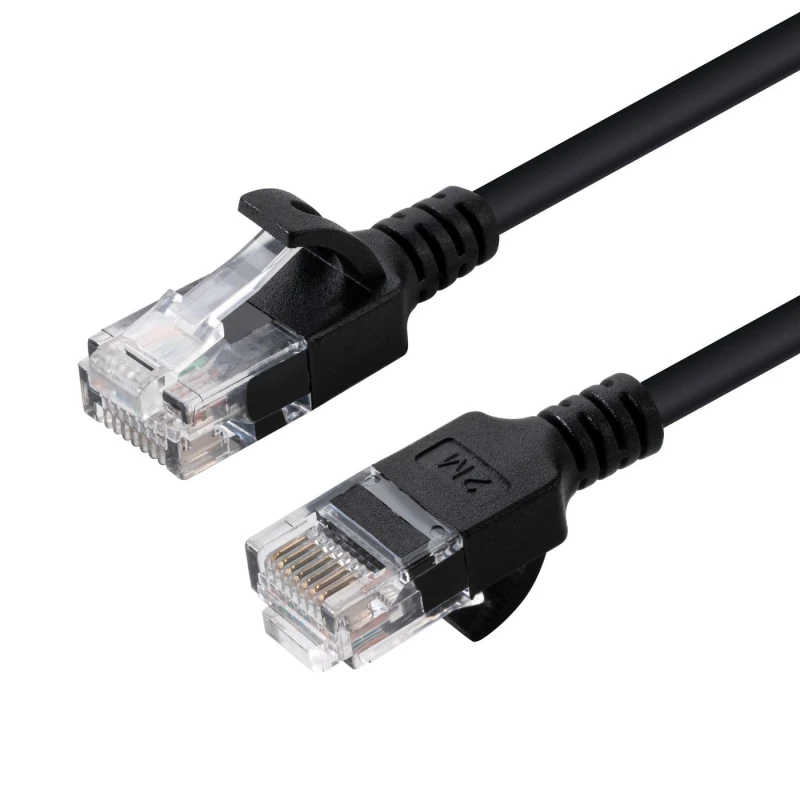 Image of Microconnect V-UTP6005S-SLIM networking cable Black 0.5 m Cat6 U/UTP (