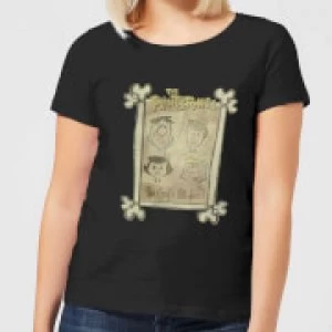 image of The Flintstones The Gang's All Here Womens T-Shirt - Black