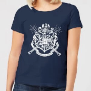 Image of Harry Potter Hogwarts House Crest Womens T-Shirt - Navy - L