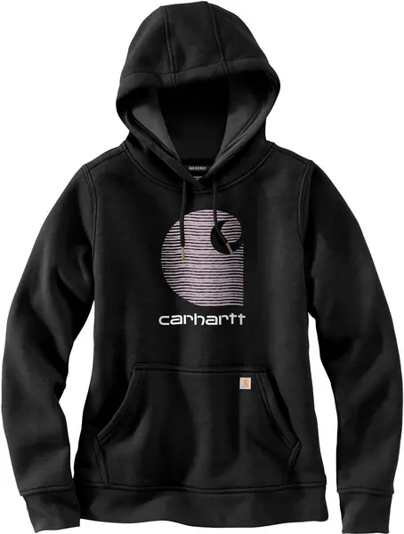 Image of Carhartt Rain Defender Promo Ladies Hoodie, black, Size M for Women