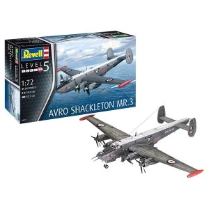 Image of Avro Shackleton MR.3 1:72 Scale Level 5 Revell Model Kit