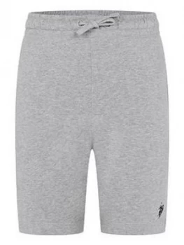 Image of U.S. Polo Assn. Boys Sweat Short - Grey Marl, Size 7-8 Years
