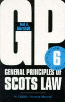 Image of General Principles of Scots Law by Enid a Marshall Paperback
