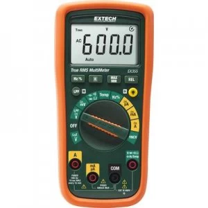 Extech EX355 Handheld multimeter Digital CAT III 600 V Display (counts): 6000