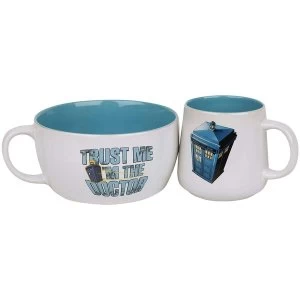 Image of Doctor Who Tardis Ceramic Cup (White)