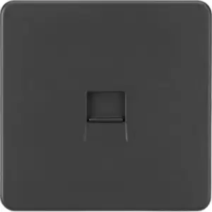 image of MLA Knightsbridge Screwless Telephone Extension Socket Anthracite - SF7400AT