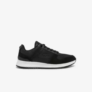 Lacoste Mens Joggeur 2.0 Leather Trainers Size 8 UK Black