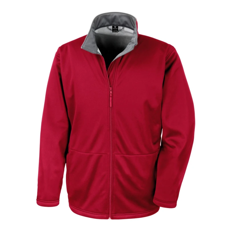 Image of Result Result Men Core Soft Shell 3 Layer Waterproof Jacket in Red Size: X-Small Red XS Male 5055747661989