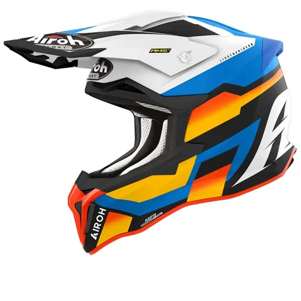 Image of Airoh Strycker Glam Blue Matt Offroad Helmet Size L