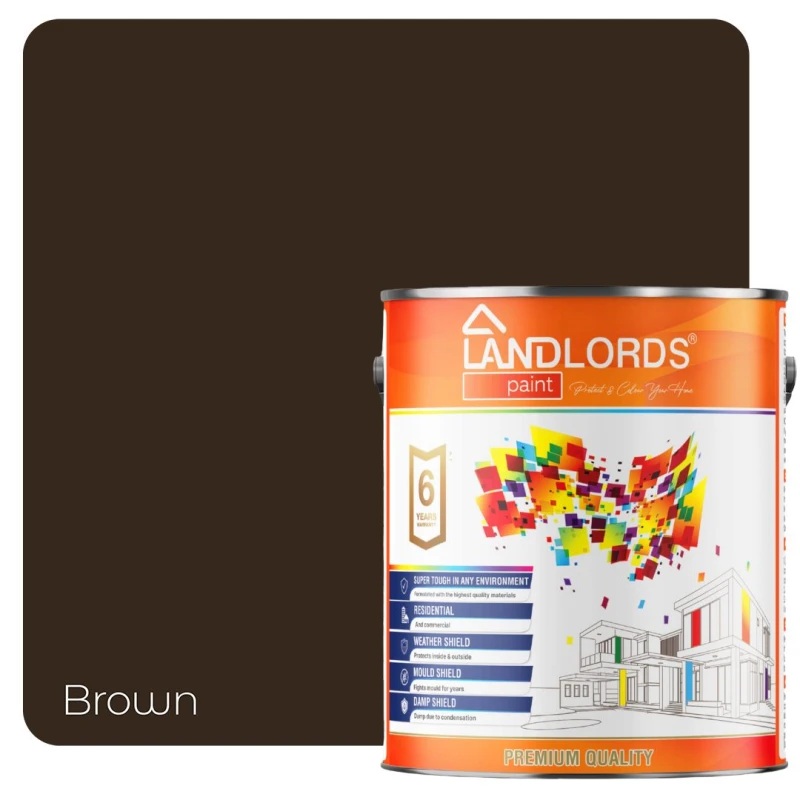 Image of LANDLORDS PAINT Garden & Wood Paint - 2.5L in Brown Brown Unisex 2.5L