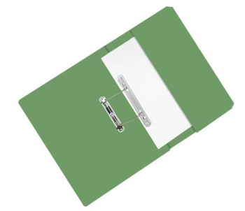 image of Pocket Transfer File Manilla Foolscap 285gsm Green - Pack of 25