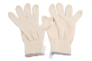 image of Laser Tools 6632 Cotton Underliner Gloves (Pack of 10 pairs)