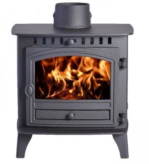 image of Hunter Herald 6 Double Sided Double Depth Wood Burning Stove