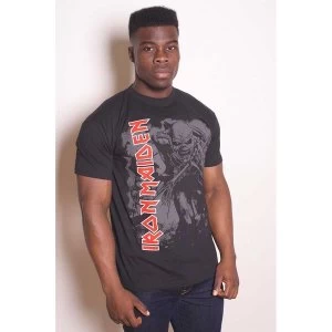 Image of Iron Maiden - Hi-Contrast Trooper Unisex Large T-Shirt - Black