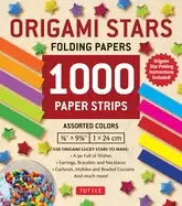 Image of origami stars papers 1000 paper strips in assorted colors 10 colors 1000