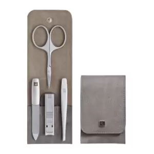 Image of ZWILLING TWINOX 4-pcs Stainless steel Snap fastener case taupe