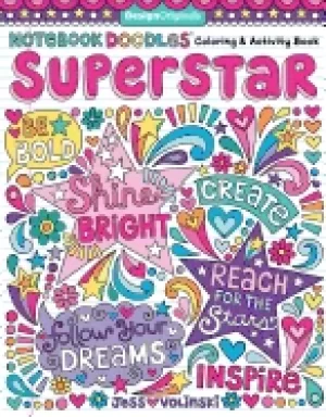 Image of notebook doodles superstar coloring and activity book 32 inspiring designs