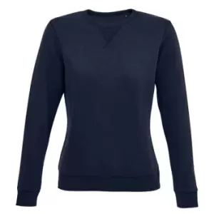 image of SOLS Womens/Ladies Sully Sweatshirt (S) (French Navy)