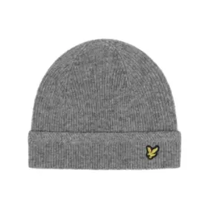 Image of Racked rib beanie - Mid Grey Marl - One Size