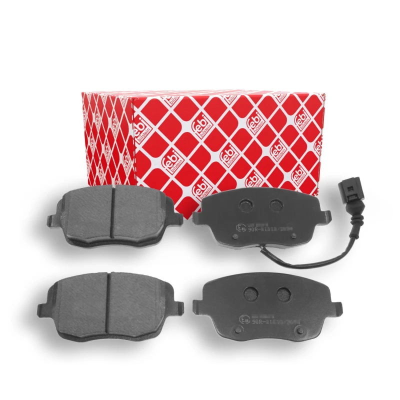 Image of FEBI BILSTEIN 16998 Brake pad set Front Axle, incl. wear warning contact Brake Pad Set,disc brake (402)