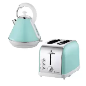 Image of SQ Professional 9546 Dainty 1.8L Stainless Steel Electric Kettle & 2 Slice Toaster Set