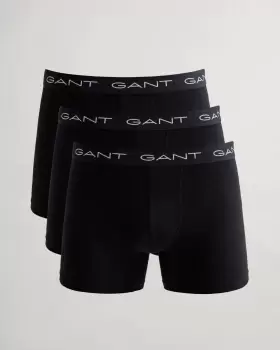 Image of GANT Men 3 Pack Boxer Briefs (M) Black