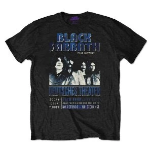 Image of Black Sabbath - Deutsches '73 Unisex Large T-Shirt - Black