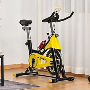 Image of Homcom Exercise Bike with Belt LCD Display