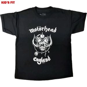 Image of Motorhead - England Kids 11 - 12 Years T-Shirt - Black