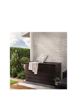 image of Teamson Home 700-Litre Patio Storage Box - Brown