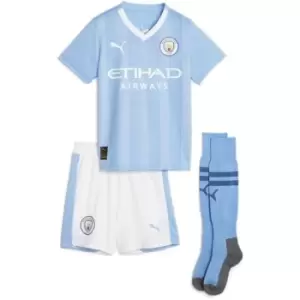 Puma Manchester City Home Minikit 2023 2024 Infants - Blue