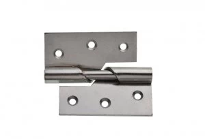 Image of Wickes Rising Butt Hinge Left Hand - Chrome 76mm Pack of 2