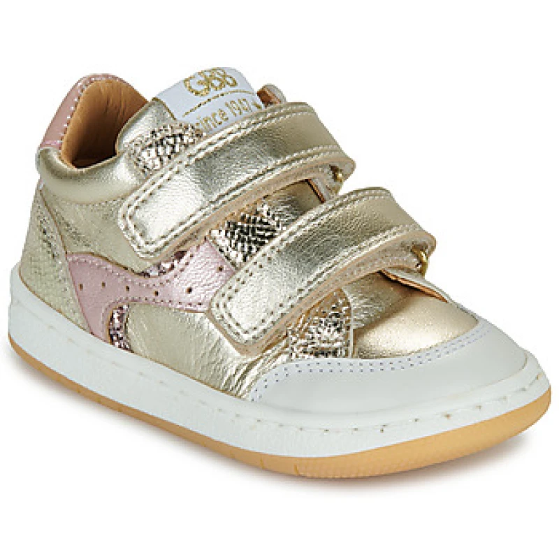 Image of GBB AUREL girls's Children's Shoes (High-top Trainers) in Gold